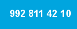 992 811 42 10 992 811 42 10